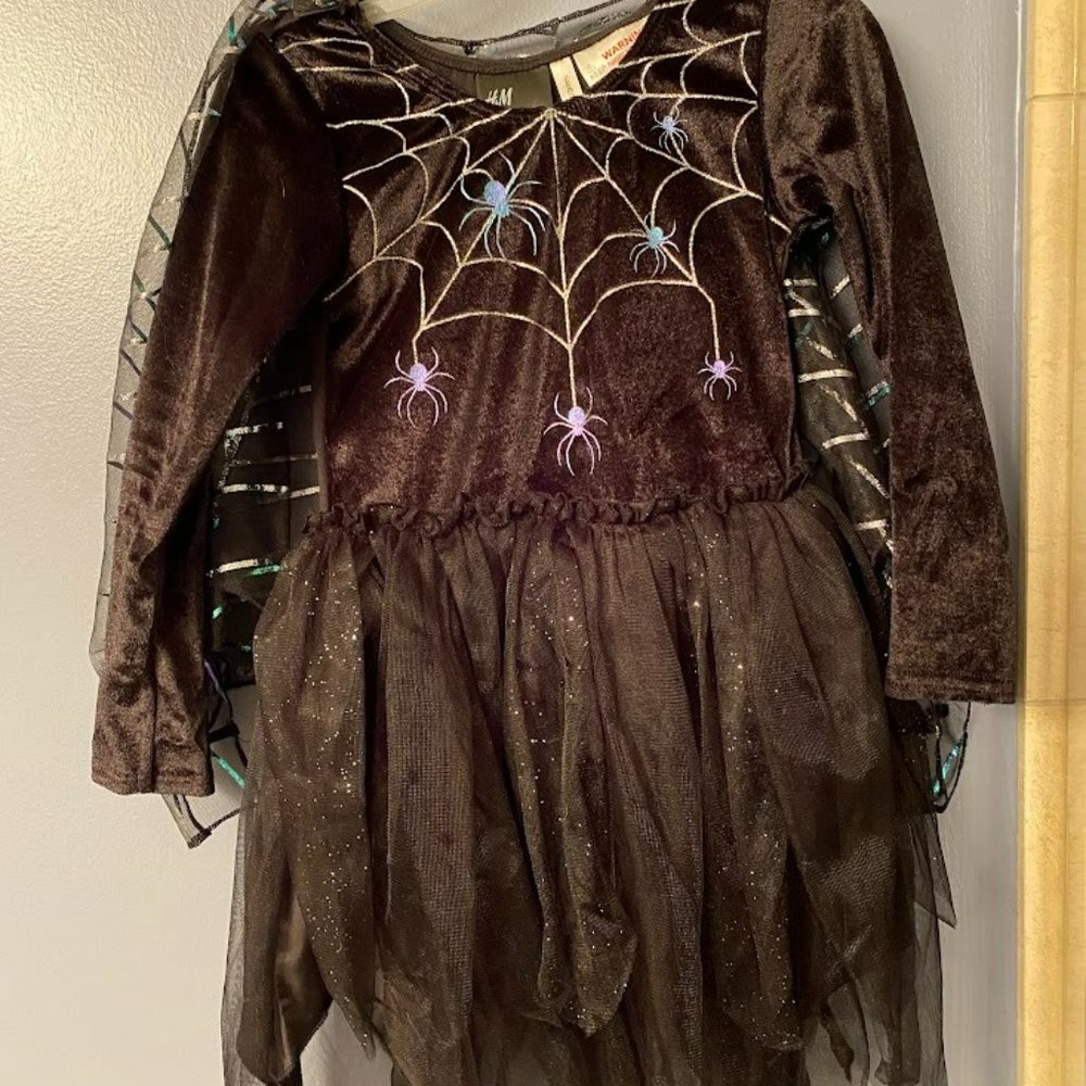Girls spider Halloween dress